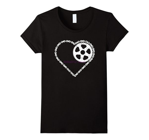 

2020 new summer casual men tee shirt bicycle chain heart cycl t shirt