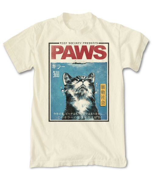 

riot society paws japan mens t-shirt fashion tee shirt