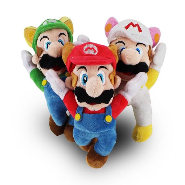 

3styles classic game characters super mario bros plush toy super mario luigi white mario stuffed plush doll