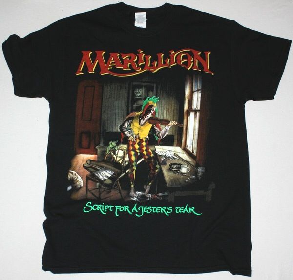 

marillion script for a jesters tear black t shirt progressive rock fish men women fashion tshirt ing