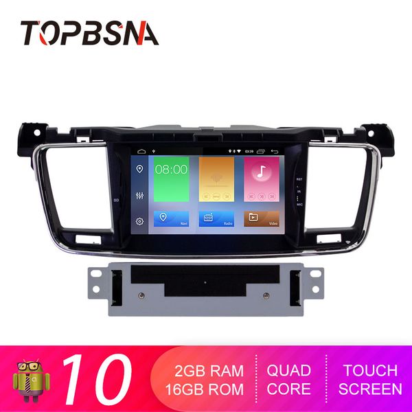 

sna android 10 car dvd player for 508 2010-2020 gps navigation multimedia tape recorder 1 din car radio wifi stereo