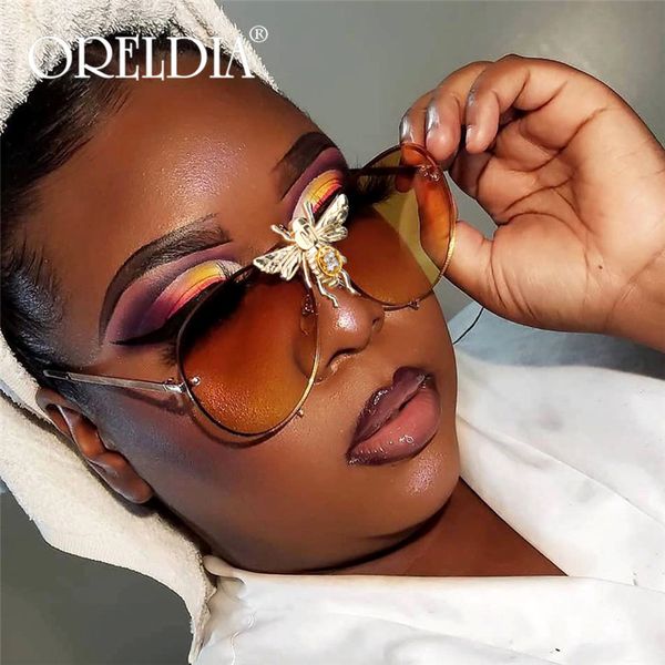 

retro round sunglasses women 2020 brand designer bees sun glasses women mirror gradient sunglasses ray female, White;black