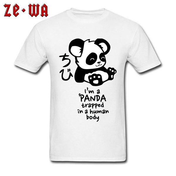 

cute panda white t shirt 3d digital print fashion lucky animal funny tshirts pure cotton clothes drop shipping