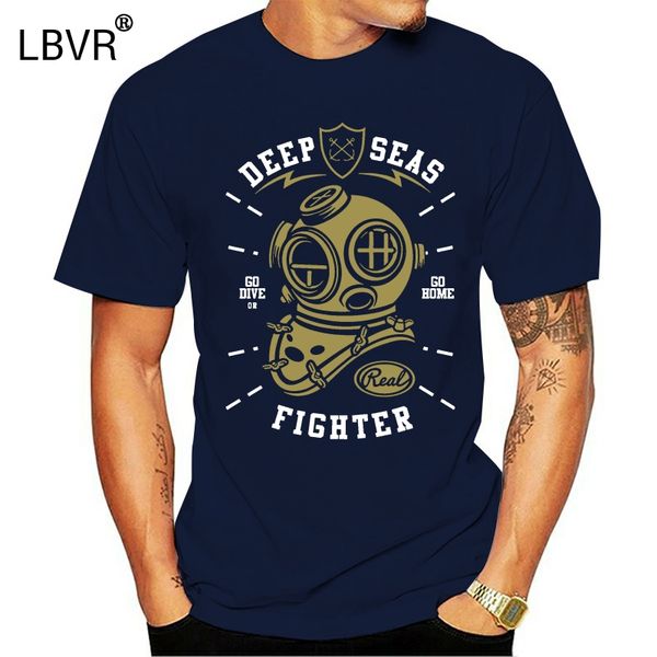 

profundo mares luchador camiseta hombre océano бузо buceo дышащий tee shirt