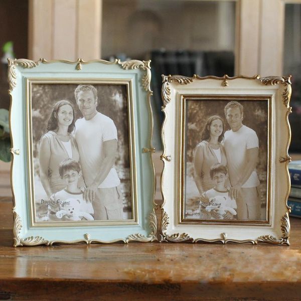 

rose resin p frame 6 inch 7 inch vintage p frame home decor retro wooden wedding couple pictures frames gift ornament bh1667 cy