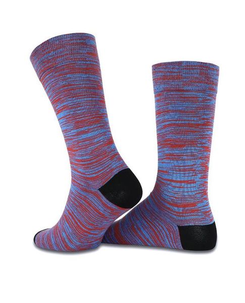 

men's socks blue-red color bamboo male socket andey, Black