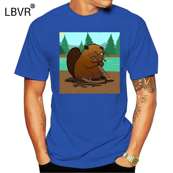 

beaver chomping wood women's novelty t-shirt humorous tee shirt