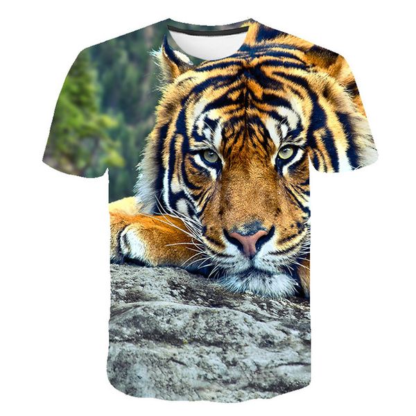 

3d new tiger animal 3d print shirts comics kawaii hentai men clothing