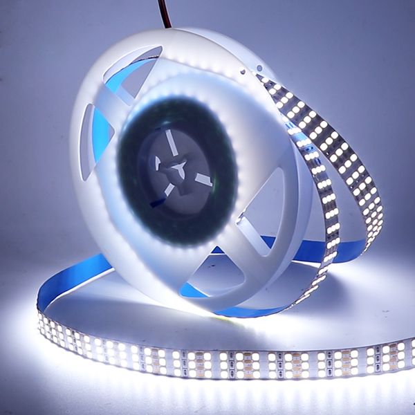 

led strip lights, 16.4ft super bright three rows led strip 12v 2835 flexible tape ribbon lamp 360leds/m non-waterproof led strip light