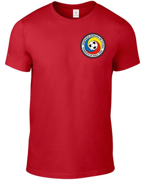 

romania men's footballer legend soccers 2020 t shirt summer men o-neck print t-shirts fashion slim short sleeve o neck