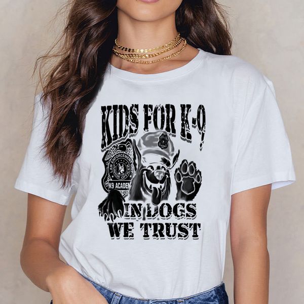 

топы футболка женщина дети для k9 в собаке we trust hip hop vintage print женской рубашки