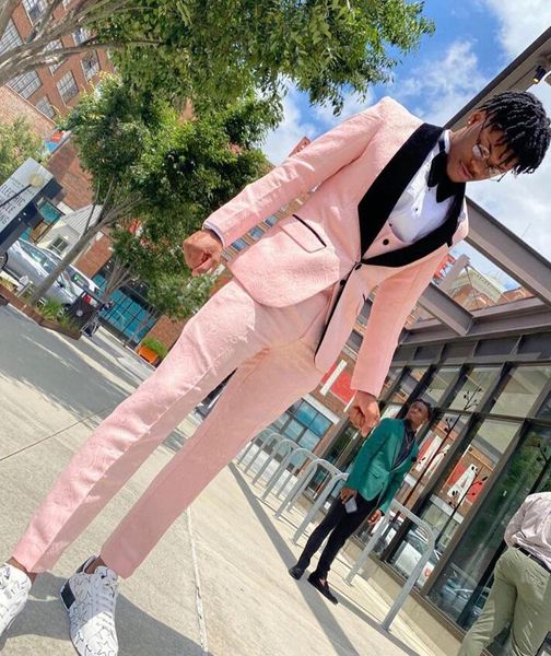 

jacquard weave pattern slim fit mens suits wedding grooms tuxedos shawl lapel formal blazer prom suit jacket vest and pants, Black;gray