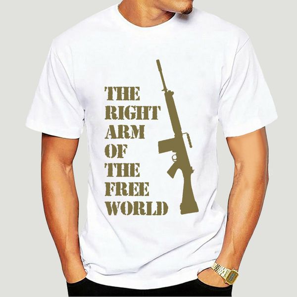 

fn fal вентилятор t-shirt правой руки свободного мир 7,62 мм защитного цвета рубашка 2439a