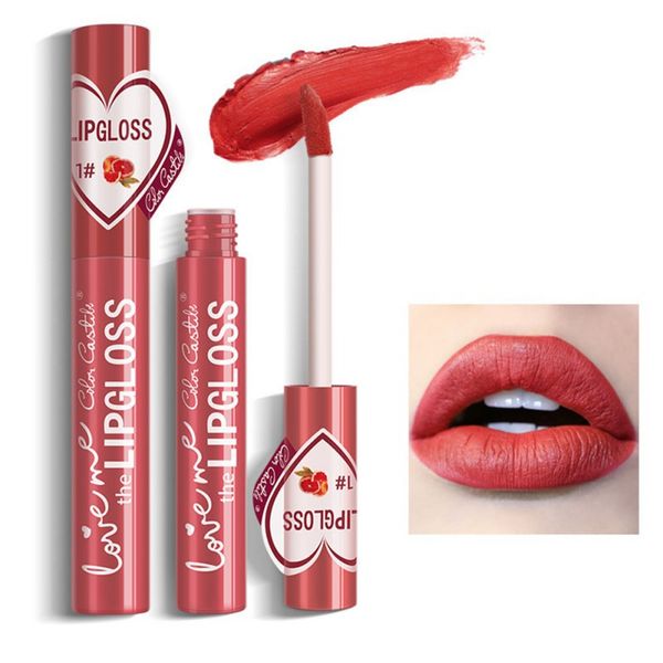 

lip gloss velvet silky waterproof non-stick cup long-lasting moisturizing colorfast liquid lipstick glaze matte makeup
