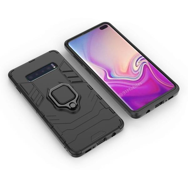 

magnetic holder phone case for samsung s10 plus case metal phone finger ring car stand holder cover case