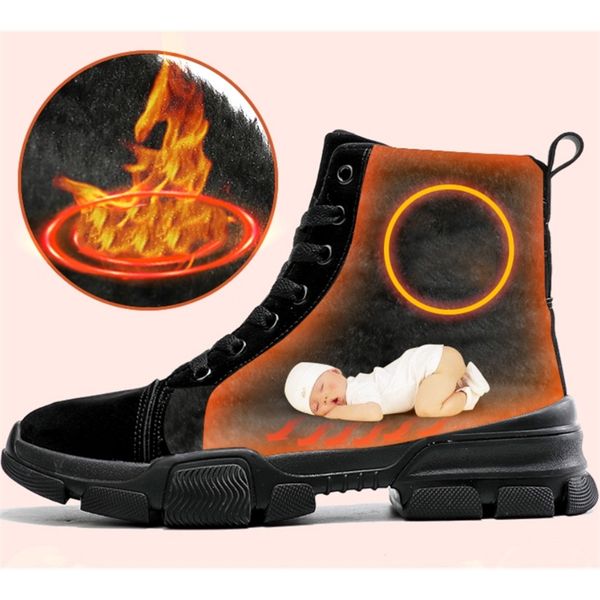 

moipheng женщины 2020 зима botas mujer invierno голеностопного теплый плюшевые дамы замши faux тонкий сапоги sexy красные туфли 200916, Black