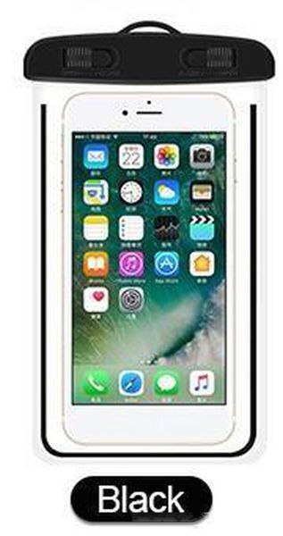 

100% sealed dry luminous waterproof case bag pvc universal phone bag pouch with compass bags for diving swimming smartphones under 6 inch