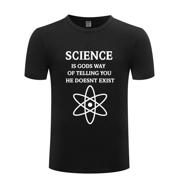 

science is gods - atheism atheist religion men's t-shirt t shirt men 2018 new short sleeve o neck cotton casual tee
