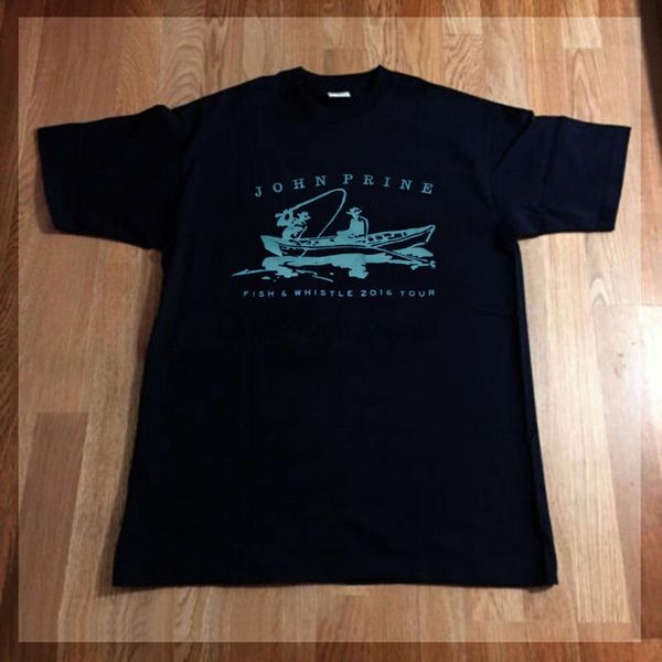 

john prine fish & whistle tour 2016 t shirt size s to 2xl reprint