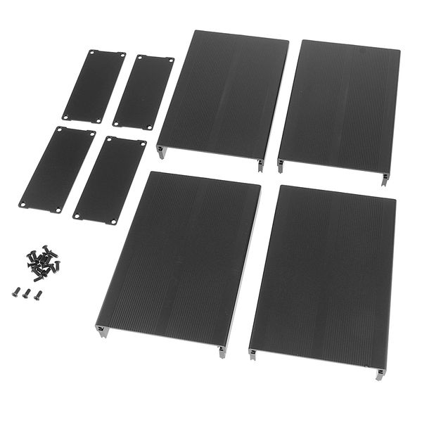 

2pieces алюминиевый корпус pcb cooler flat box case diy для проекторов 97x40x150mm