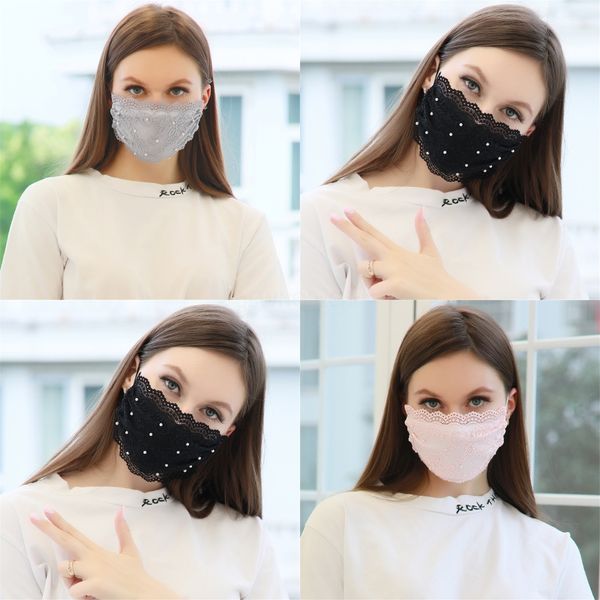 

fashion desinger face masks washable breathable flower designer mask trendy printwindproof anti-dust cycling masks#343, Black