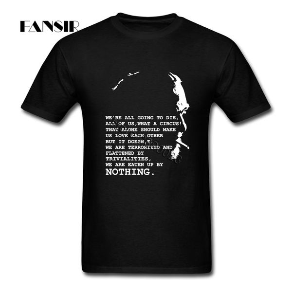 

чарльз буковски мужчины tshirt уникальные футболки человек с коротким рукавом хлопок заказ плюс размер марка одежды для группы