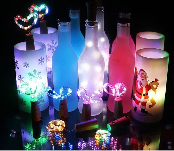 1M 10LED водонепроницаемый медный мини-сказочный светильник света DIY стеклянные ремесла бутылка светодиодные фонари рождественские украшения