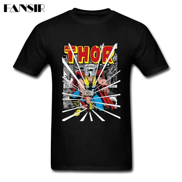 

xs-3xl thor's mighty hammer thunder god swag tee shirts male custom cotton short sleeve men tshirt guys clothing