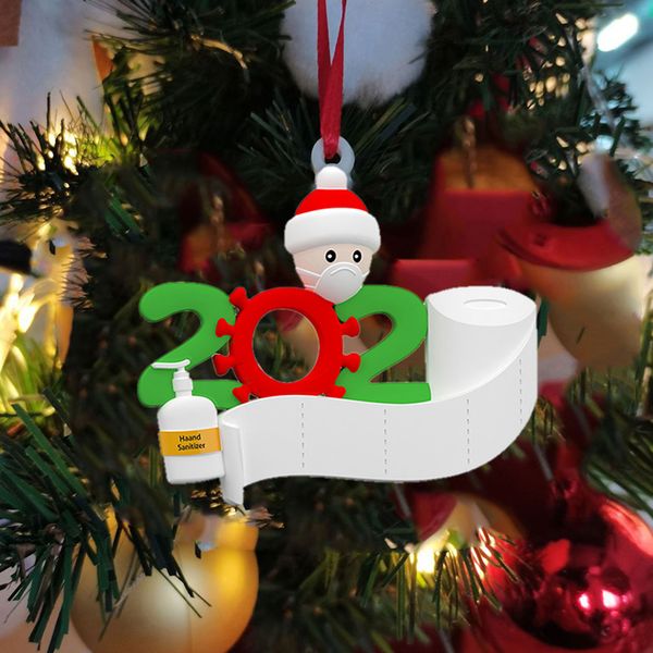 

2020 christmas family ornament tree hanging pendant holiday decorations xmas eve family gift bag tag