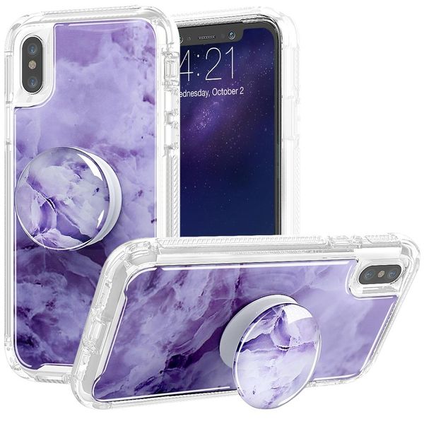 

luxury marble phone case 3in1 heavy duty shockproof full body protection cover case for iphone xr xs max