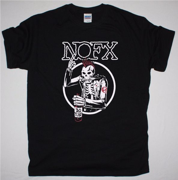 

new 2019 spring summer autumn men t shirt design skull black t shirt punk rock skate pennywise lagwagon no fun tee shirt