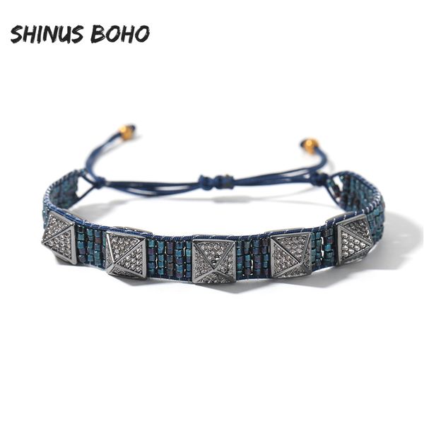 

shinusbohorivet bracelets for women miyuki bracelet men black pulseras mujer moda 2020 armband jewelry handmade miyuki wholesale, Golden;silver