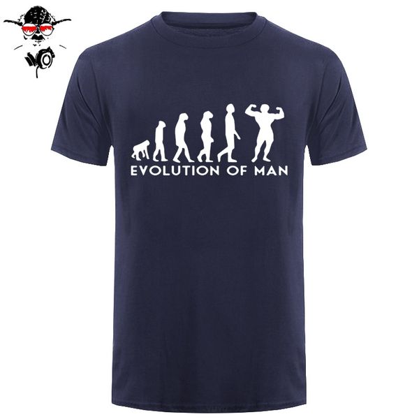 

cotton evolutions of man printed men tshirt casual o-neck men muscle body building t shirt cool mens tee shirt
