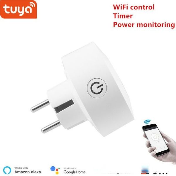 

automation modules tuya eu wifi socket wireless plug smart switch compatible with google home ,and alexa voice control