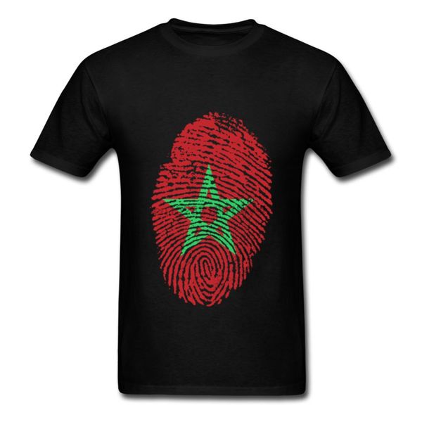 

men t shirts homem morocco flag fingerprint short sleeve t-shirt homme round neck tshirt designs male nk oxxxymiron