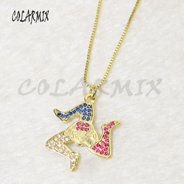 

8 pcs tiny zircon pendant necklace colorful zircon pendant necklace chain for jewelry gift for lady 56026, Silver