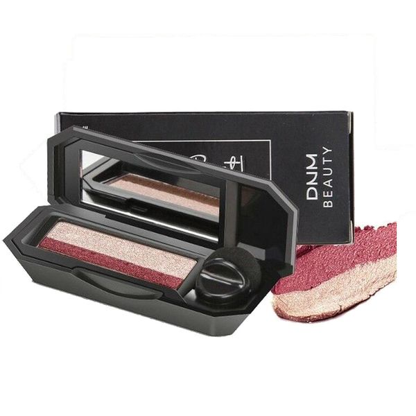 

eye shadow 2 colors glitter pigment make up eyeshadow pallete with mushroom brush long lasting makeup