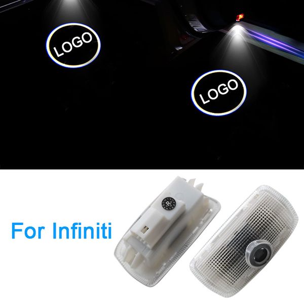 

2pcs 12v led car door welcome logo projector shadow light for infiniti fx g m ex q50 q70 q60 qx50 qx70 qx80 for