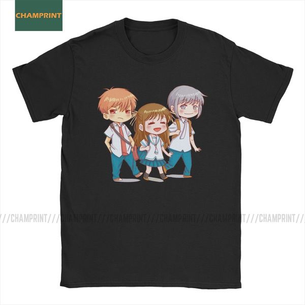 

men fruits basket t shirt anime sohma yuki kyo tohru furuba manga animals cat cotton short sleeve tee shirt gift idea t-shirt