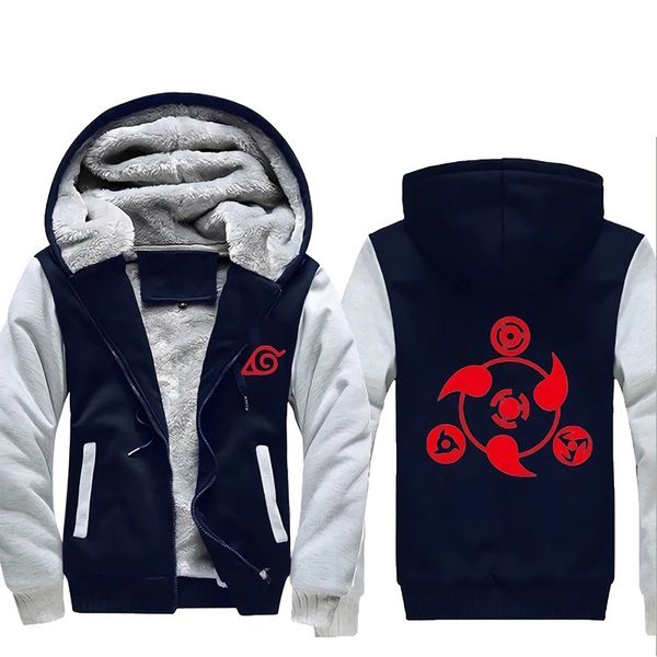 

2020 new harajuku anime hoodies naruto uchiha uzumaki hatake family crest printing pullover sweatshirt hip hop streetwear, Black