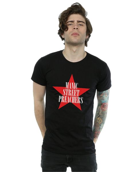 

manic street preachers men's red star t-shirt