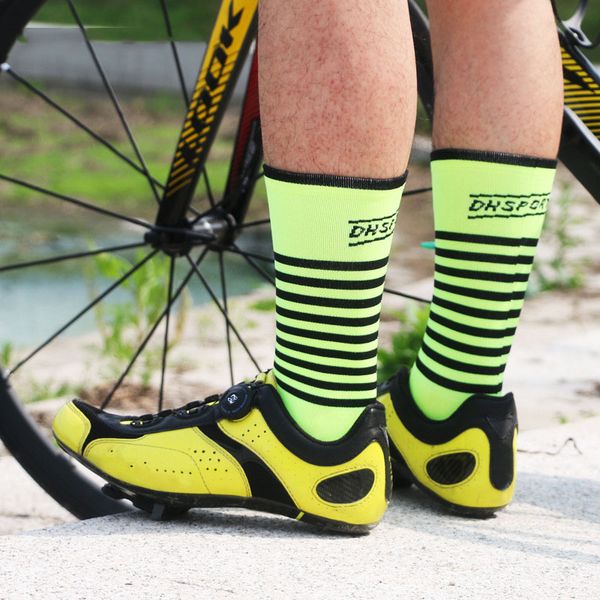 

outdoor sports racing cycling sock professional sport socks breathable road bicycle socks, Black