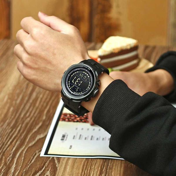 

wristwatches sanda brand wrist watch men sport watches fashion silicone waterproof led digital for clock male reloj hombre, Slivery;brown