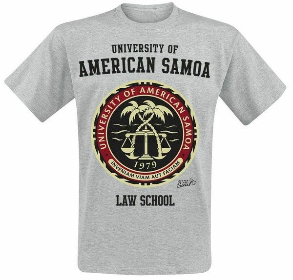 

better call saul university of american samoa tee t shirt mottled grey t-shirt popular