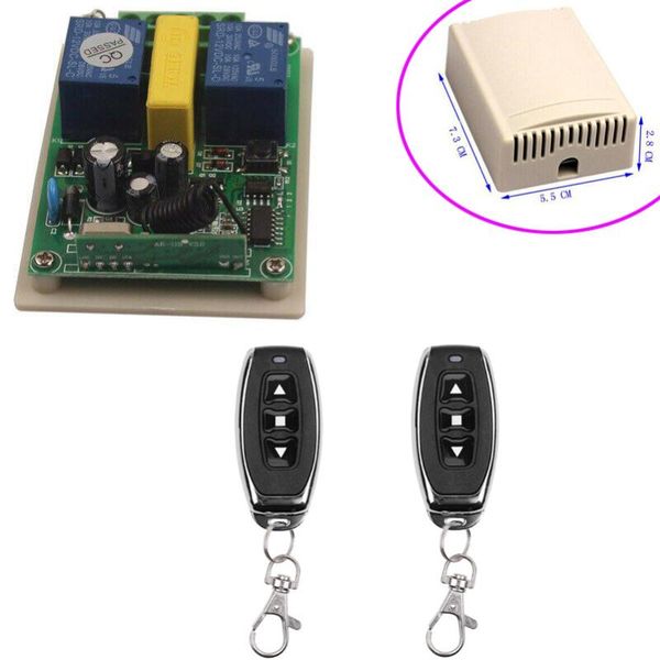 Wechselstrom 22V 110V 2Ch RF Wireless Fernbedienungsschalter Tubulärer Motor Verschluss/Winde/Garage Rolling Door/Elektrovorhang/Projektion