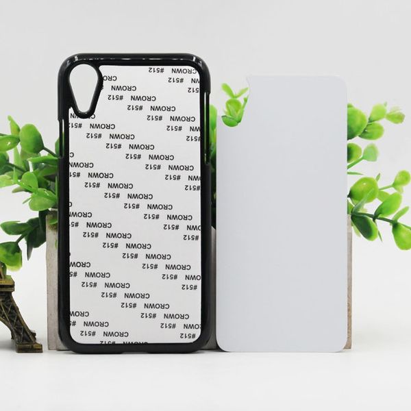 

3 color diy sublimation heat press pc cover case with metal aluminium plates for iphone 5 6 7 8 plus iphone x xr xs max 20pcs/lot