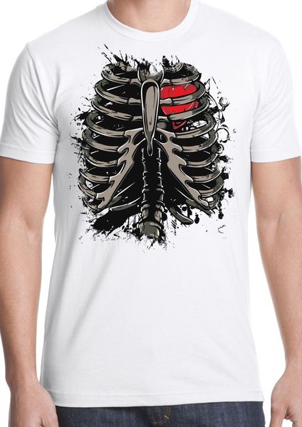 

2019 new summer style fashion t-shirt skeleton t shirt fashion hipster modern skulls urban metal rock ribs