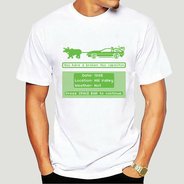 

oregon trail delorean back to the future t-shirt funny sizes game-0038a