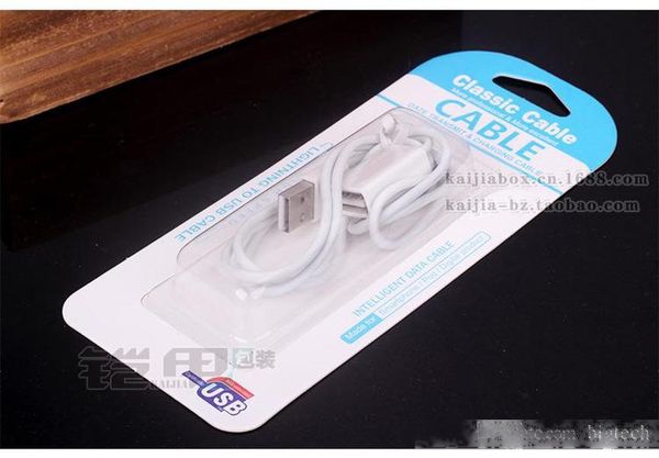 

150pcs wholesale blister for safe charger data cable universal package box for classical high speed usb cable