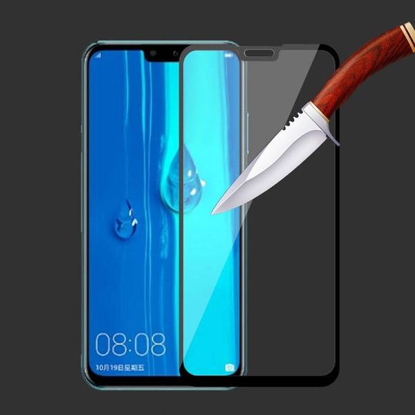 

9d fully covered temperate glass screen protector for huawei and 9 prime 2019 and 7 pro and protective film